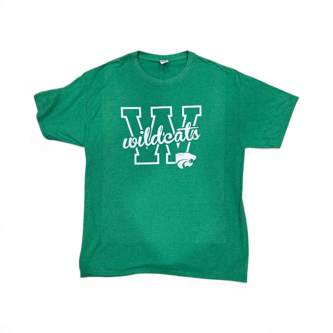 Clearance item-Short Sleeve Gildan, Kelly Green, Novi Wildcats T-shirt, Youth Sizes