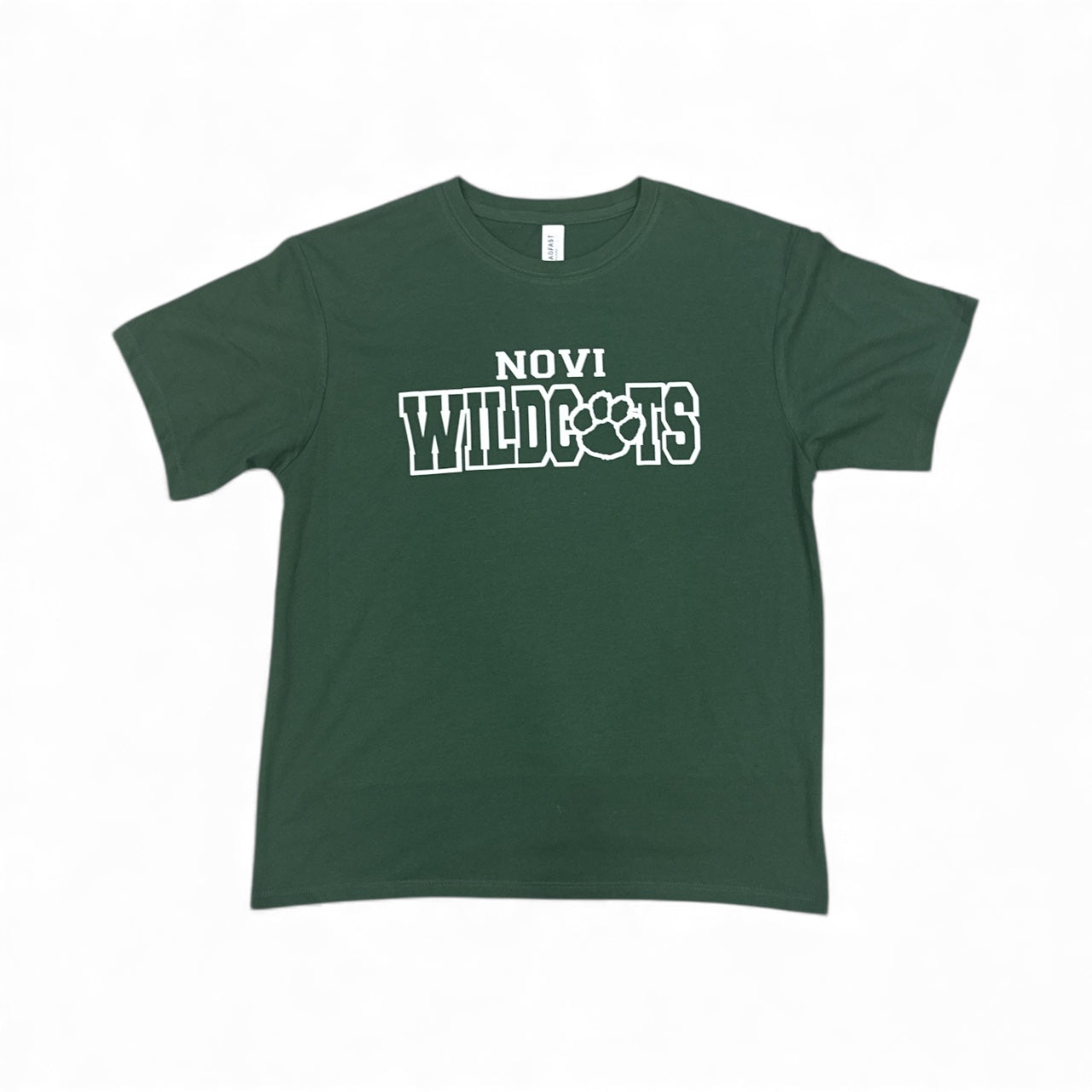 Clearance item- Novi Wildcats, Dark Green T-shirt, Youth Sizes