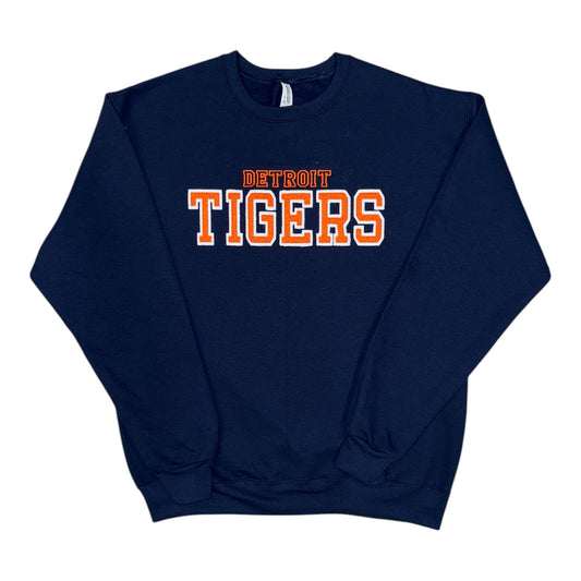 Detroit Tigers varsity look, crew neck sweatshirt