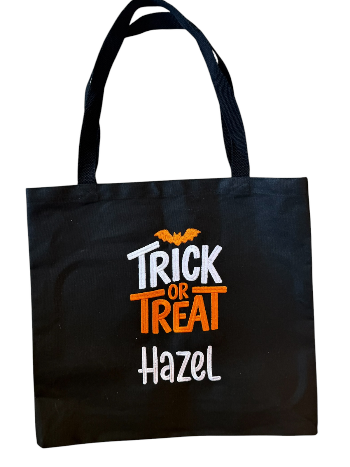 Personalized Halloween Totes- Trick or Treat, Embroidered