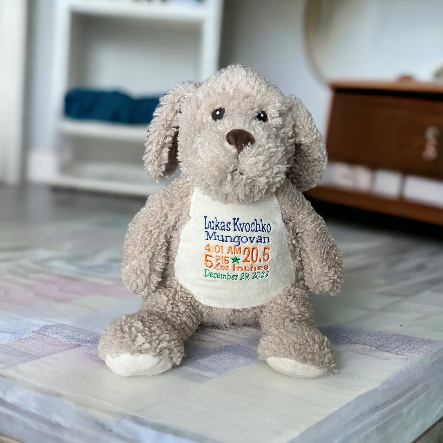 Personalized Dog Cubbie, Stuffed Animal