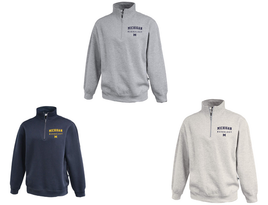 Michigan Neurology, 1/4 zip sweatshirt, Men's Fit