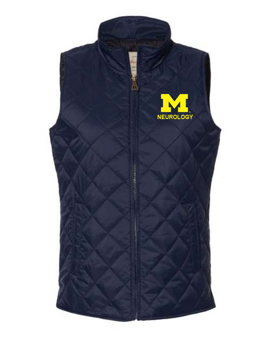 Michigan Neurology Embroidered Vest, Ladies Fit