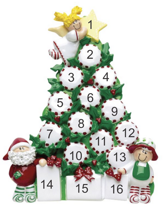 Peppermint Tree- Personalized Tabletop Decoration