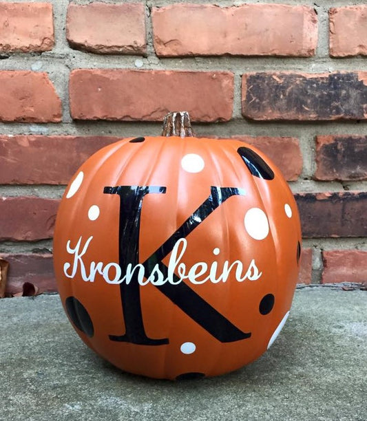 Personalized 9" Pumpkin