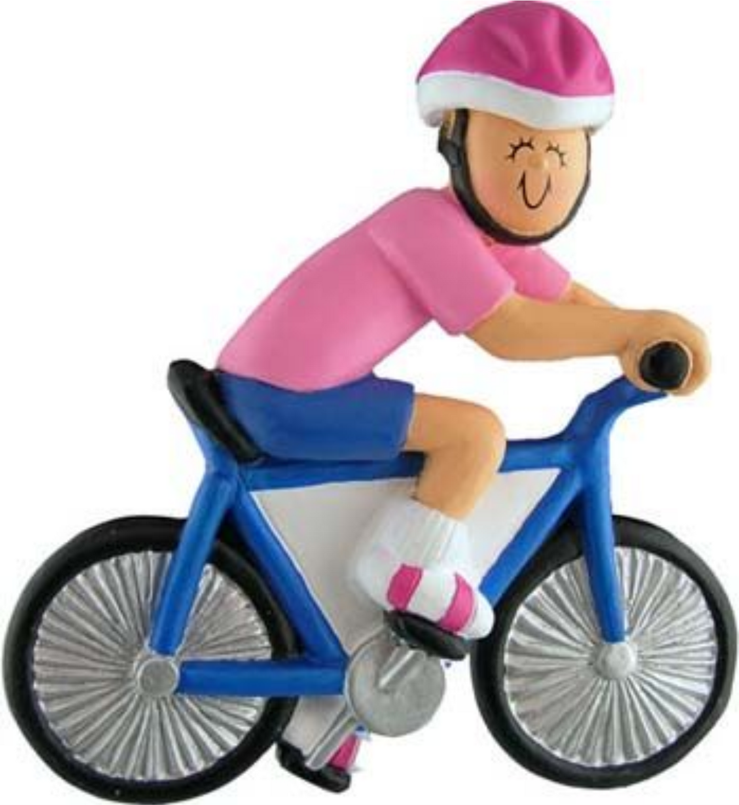 Bicyclist, Cyclist Female- Personalized Christmas Ornament