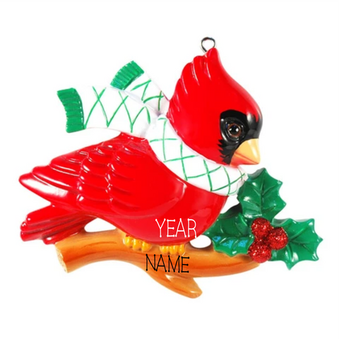 Cardinal - Personalized Christmas Ornament