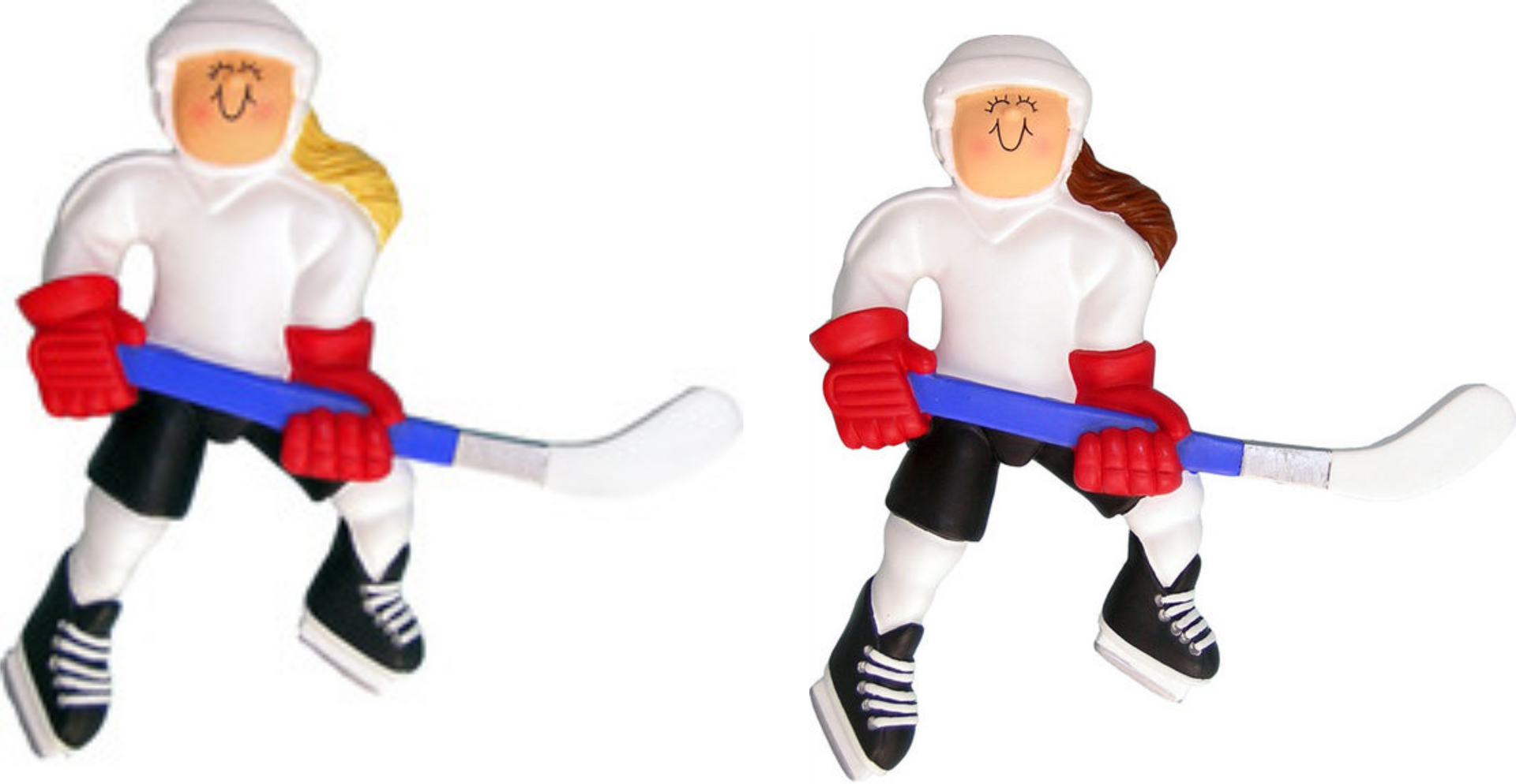 Hockey Player, Female-Personalized Ornament