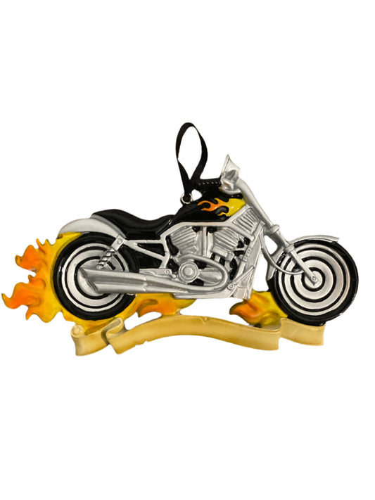 Motorcycle- Personalized Christmas Ornament