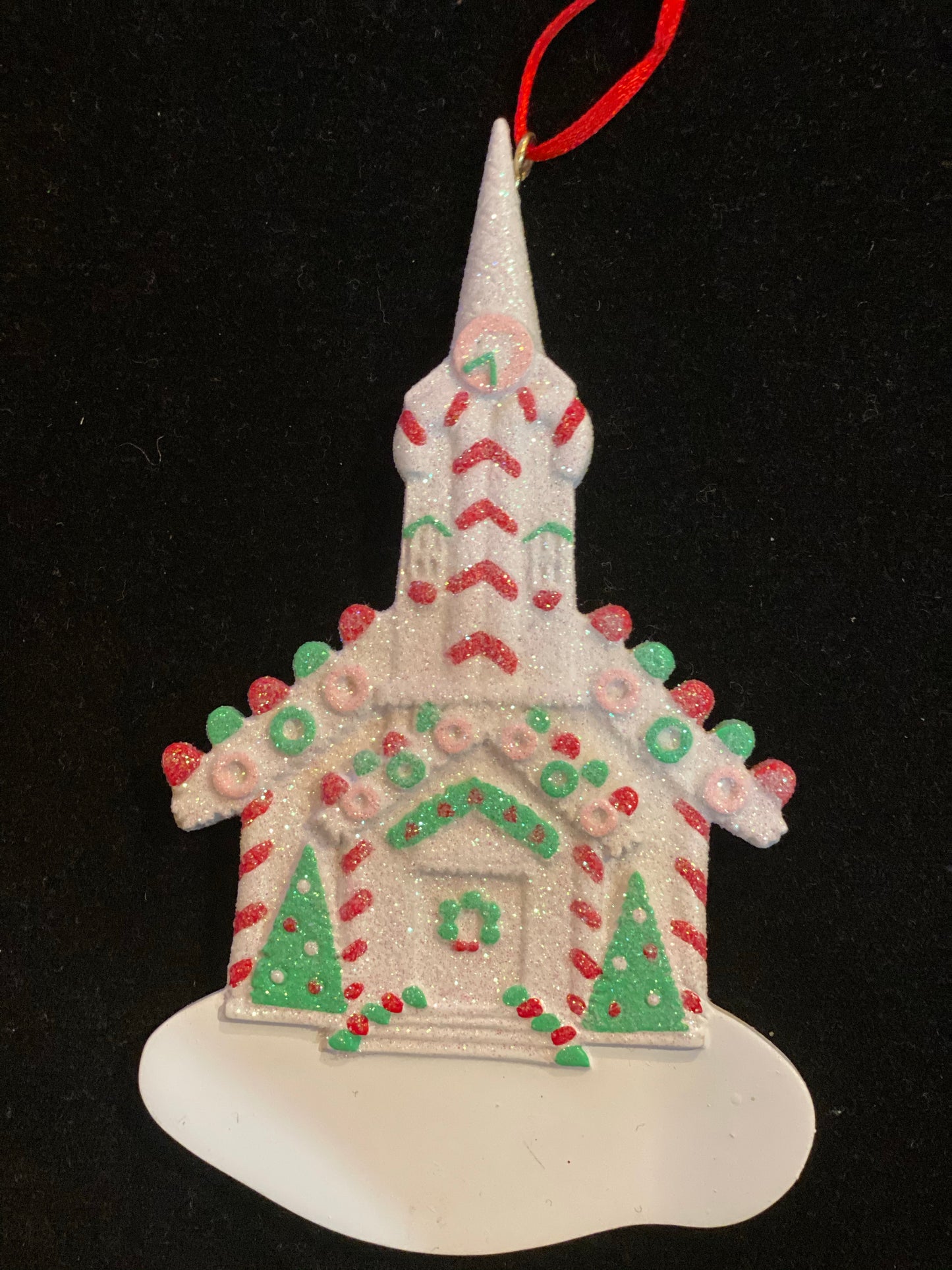 Sparkle Church Personalized Christmas Ornament