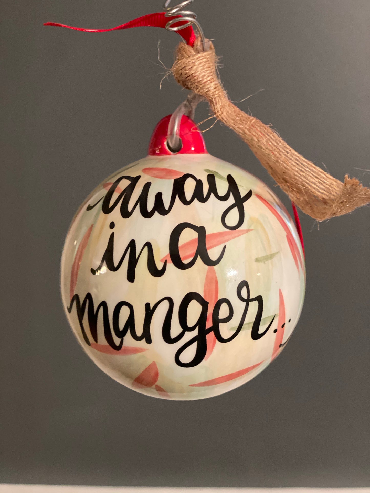 Away in a Manger- Personalized Ornament