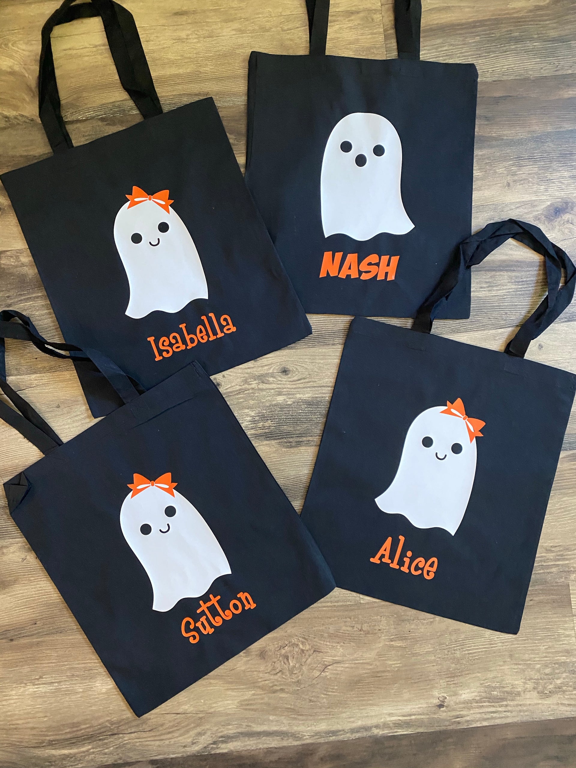 Personalized Halloween Totes- Ghost