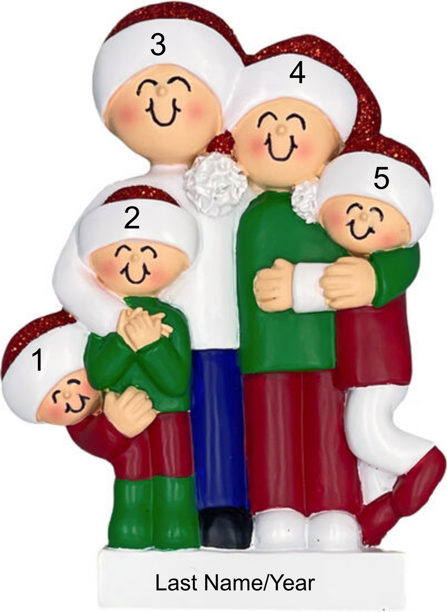 Christmas Hugs- Family of 5