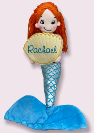 Personalized Mermaid Stuffed Animal Cubbie