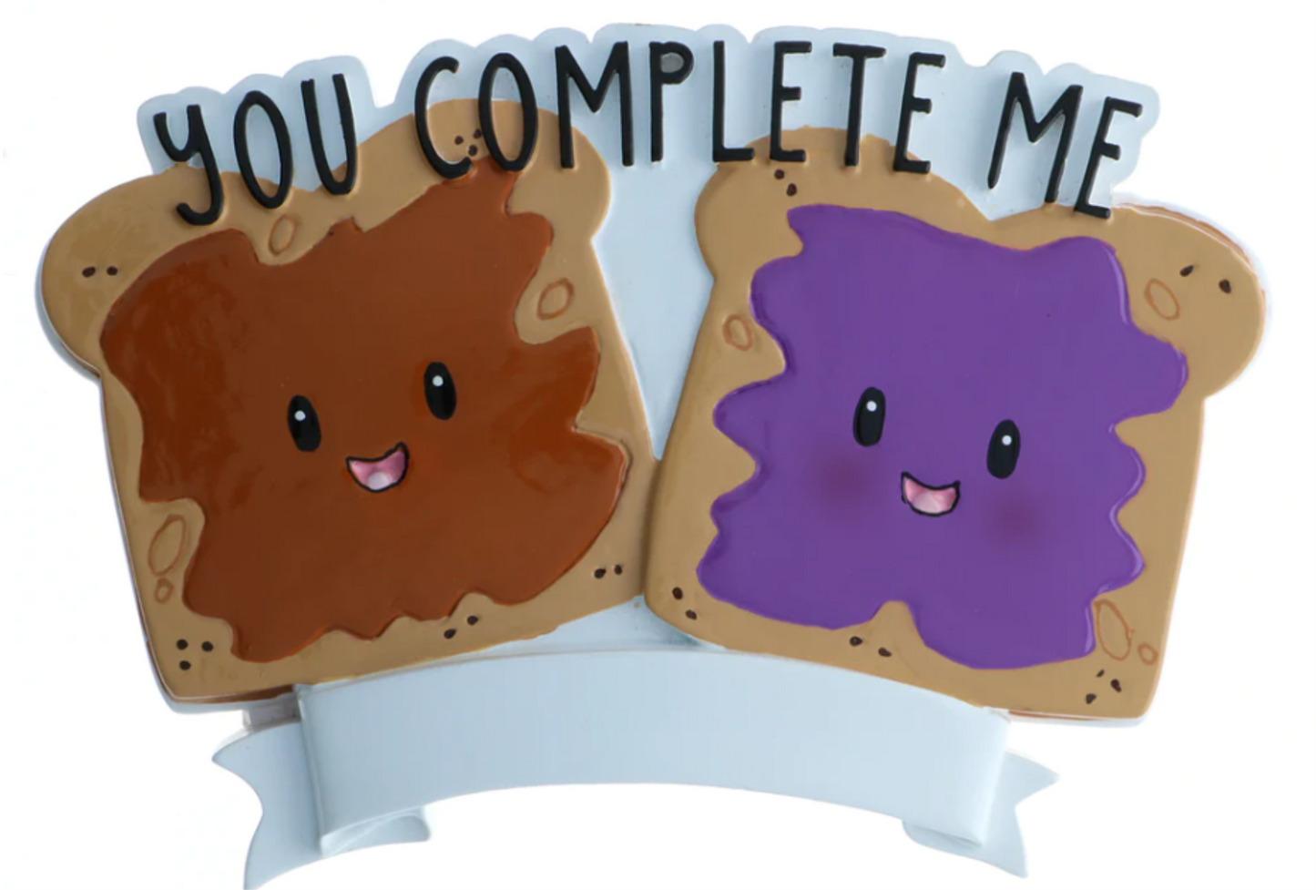 Peanut Butter & Jelly- Personalized Christmas Ornament