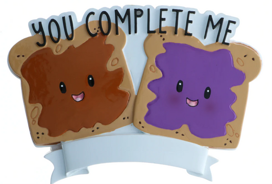 Peanut Butter & Jelly- Personalized Christmas Ornament