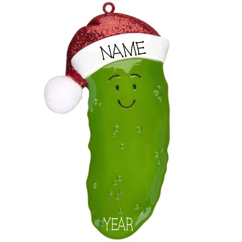 Pickle Ornament- Personalized Christmas Ornament