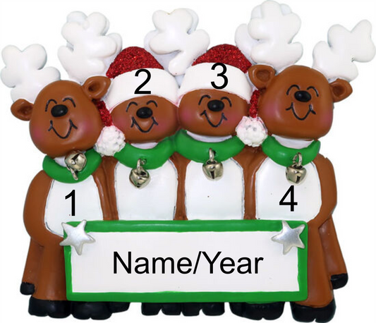 Reindeer - Family of 4