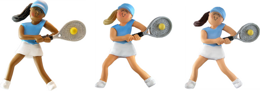 Tennis, Female- personalized ornament