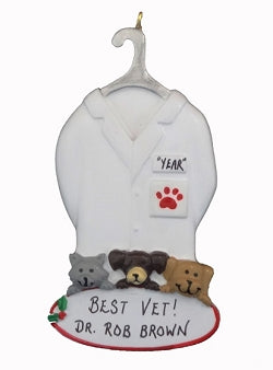 Vet Coat- Personalized Ornament