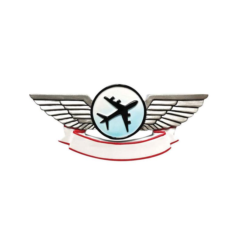 Pilot Wings- Personalized Ornament