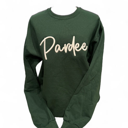 Pardee Elementary 3D puff embroidered crewneck sweatshirt