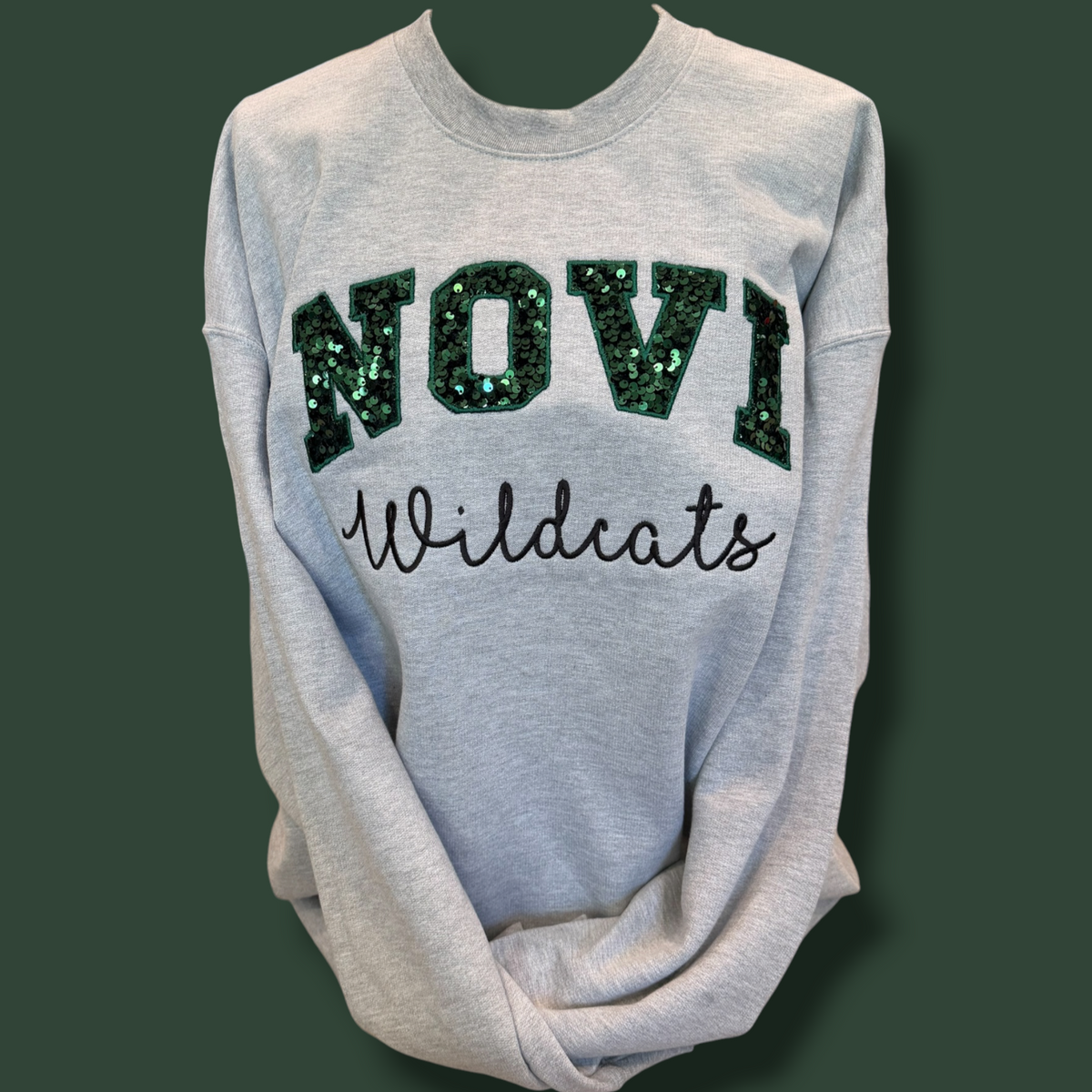 Novi Sequin Embroidered Custom Sweatshirt