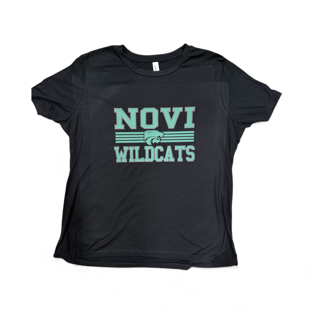 Clearance item -Novi Wildcats, Black, Bella & Canvas T-shirt, Ladies Relaxed Fit