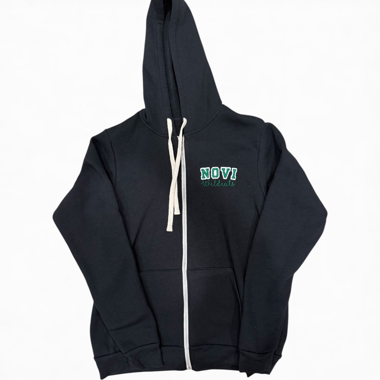 Clearance item-Novi Hooded Full Zip, Sparkle Embroidered Sweatshirt, Adult Sizes