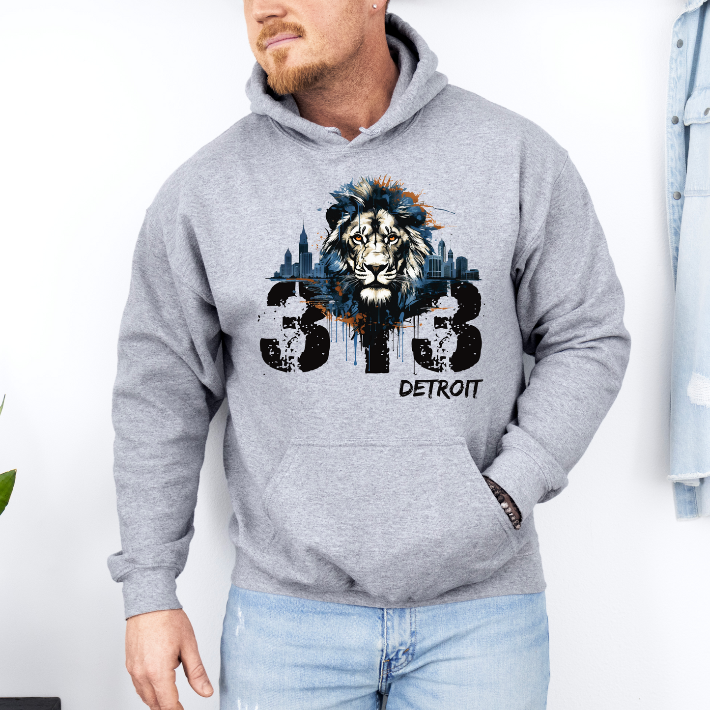 Detroit Lions 313 Hooded Sweatshirt (Youth and Adult Sizing)