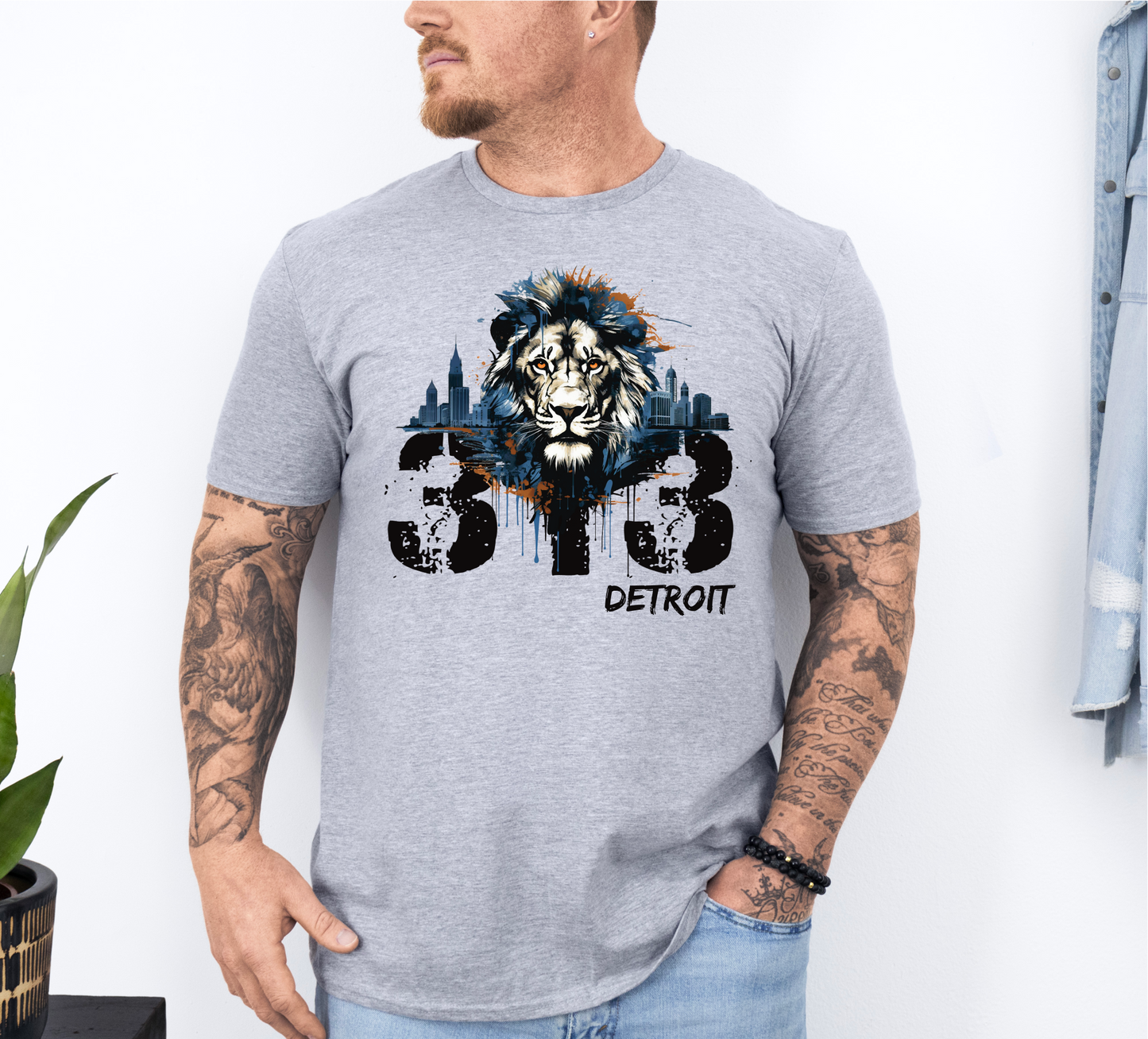 Detroit Lions 313 Hooded T-Shirt (Youth and Adult Sizing)