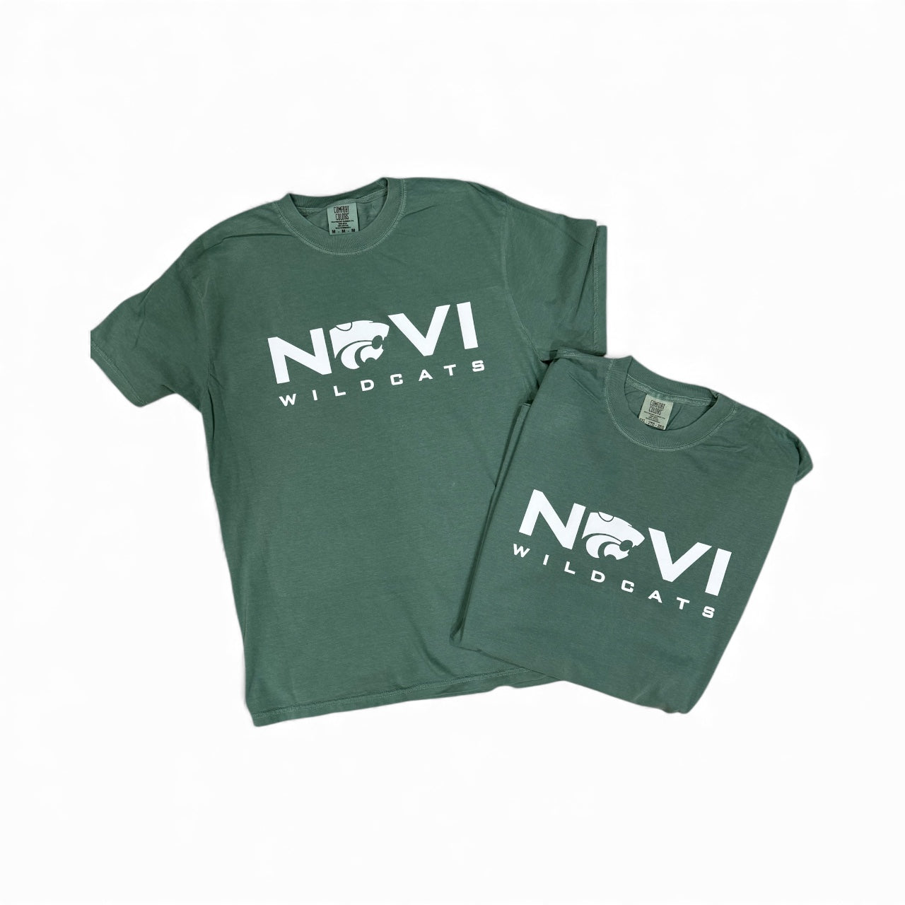 Clearance item-Short Sleeve Cotton Colors Brand, Novi Wildcats T-shirt, Adult Sizes