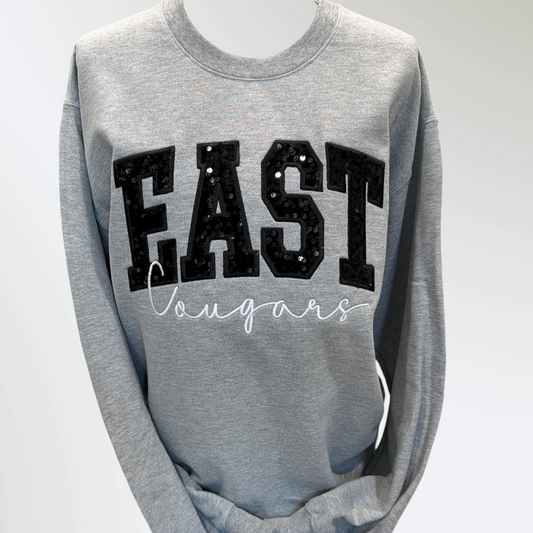 South Lyon East Cougars Sequin Sweatshirt