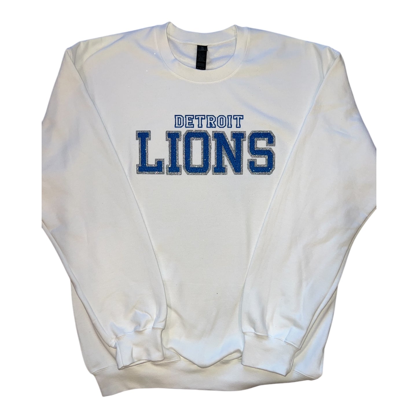 Detroit Lions varsity look, crew neck sweatshirt