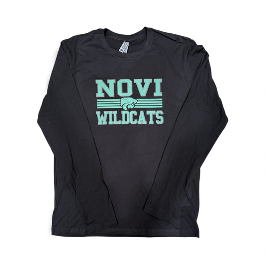 Clearance item-Novi Wildcats long sleeve t-shirt, Adult Sizes