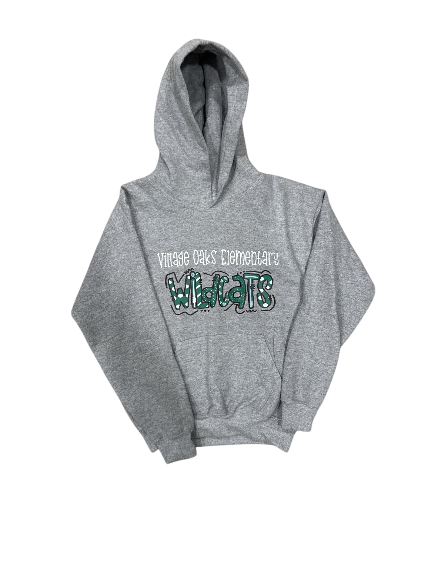 Clearance item -Village Oaks, Grey Hooded Sweatshirt, Youth Sizes