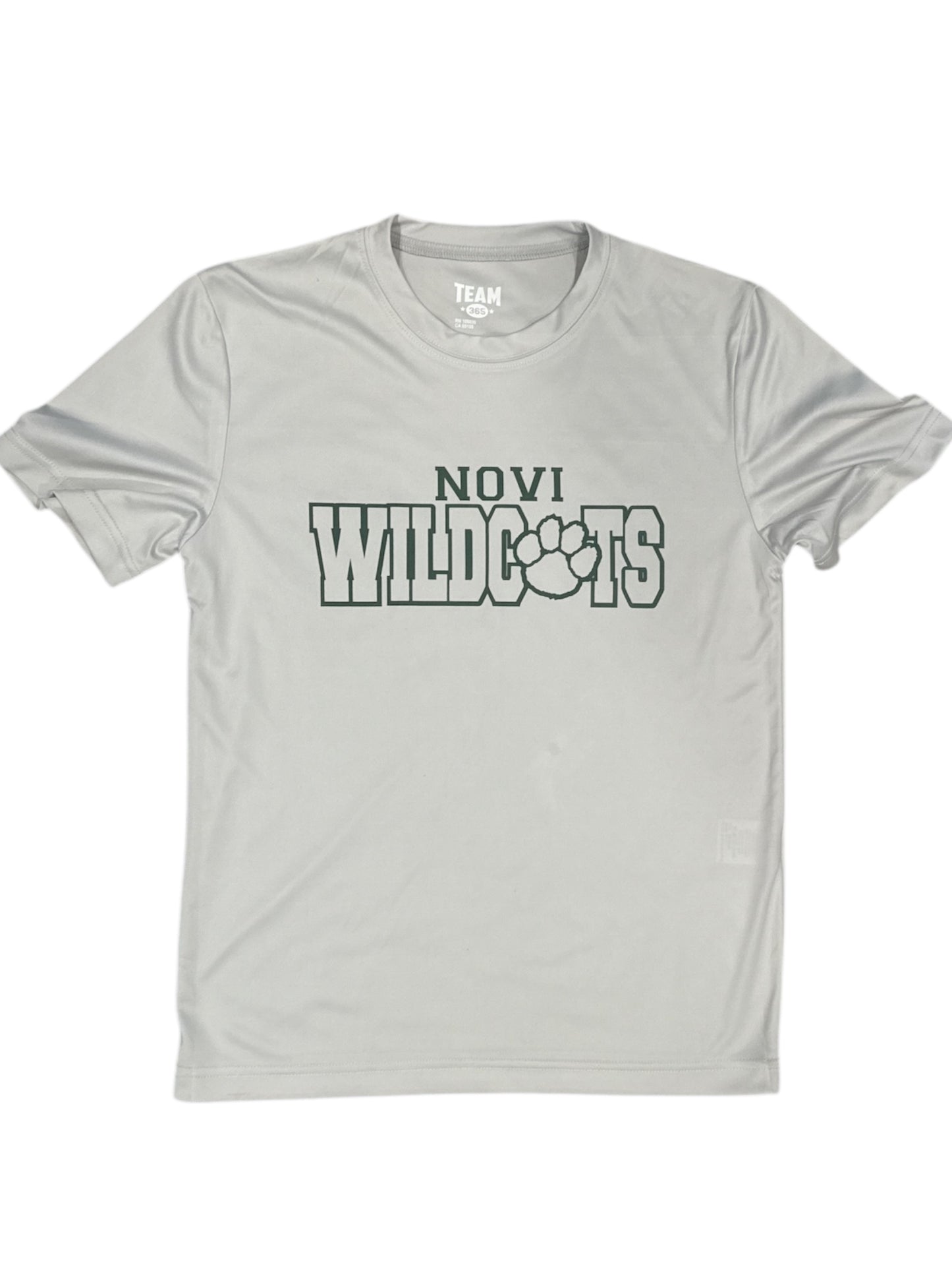 Clearance item- Novi Wildcats, Light Grey Drifit, Youth Sizes