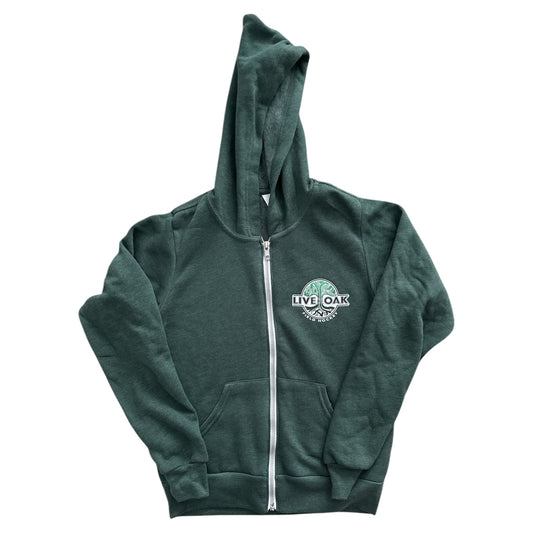 Live Oak Youth Zip Up, Size YS, (Clearance)