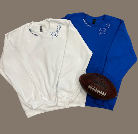 Detroit Lions "vintage look" crew neck sweatshirt