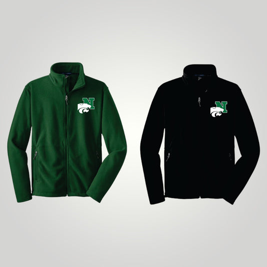 Novi Wildcats Green Full Zip Fleece, Youth & Adult Sizing