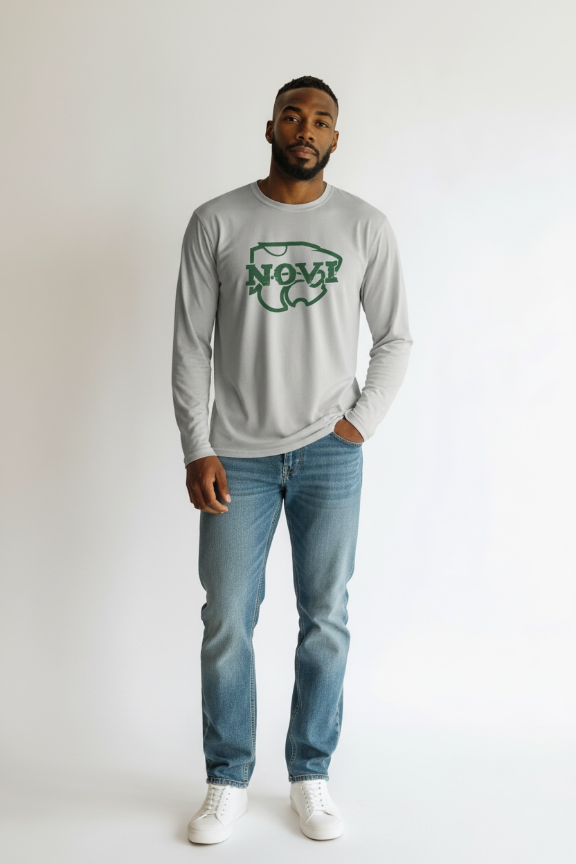 Clearance item-Novi Wildcats, Long Sleeve Drifit, Adult Sizes