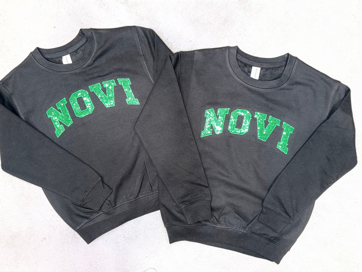 Novi Sequin Crewneck Sweatshirt -embroidered