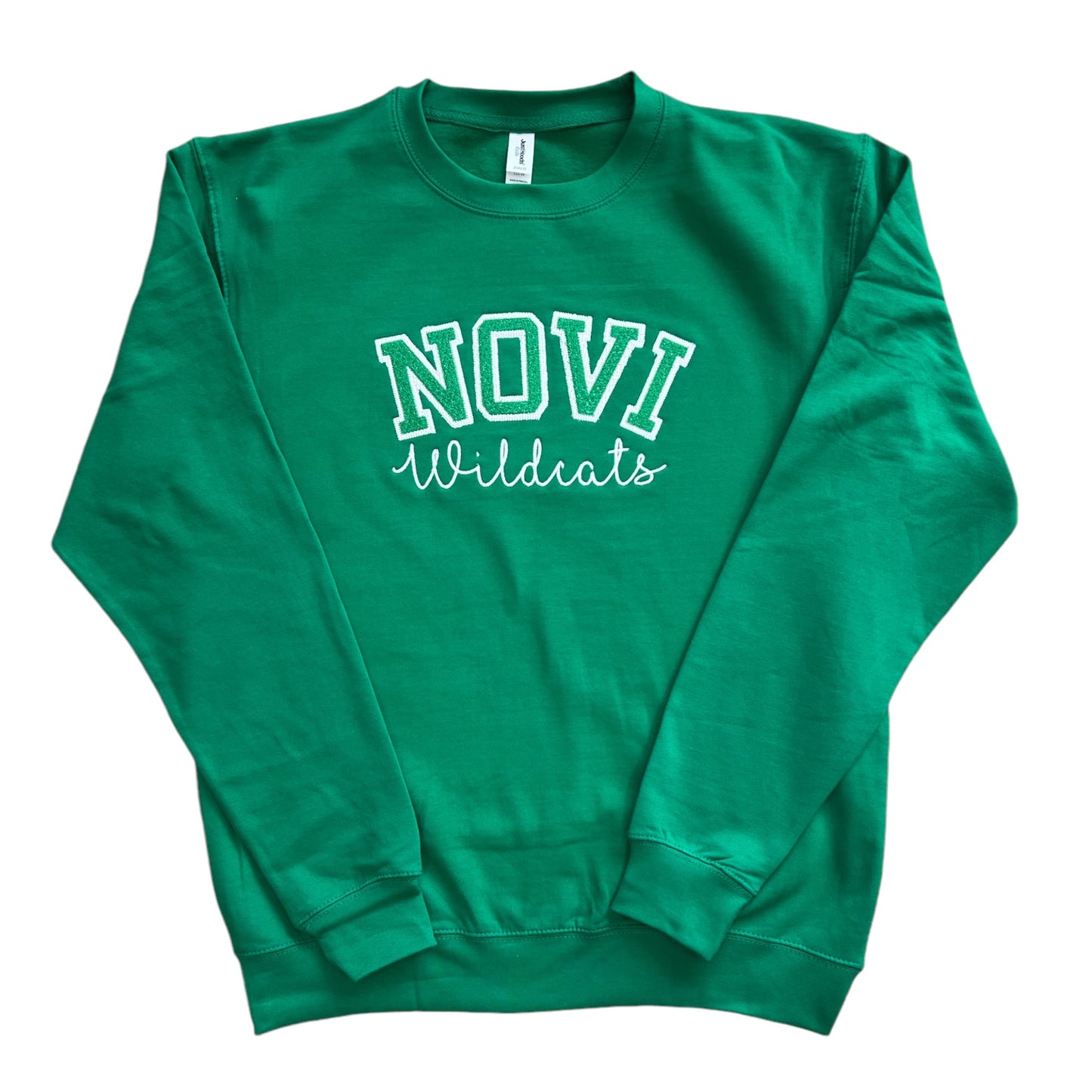 Novi Wildcats Varsity Letter Crewneck Sweatshirt (Arched Lettering)