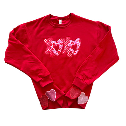 XOXO Valentines Applique Sweatshirt