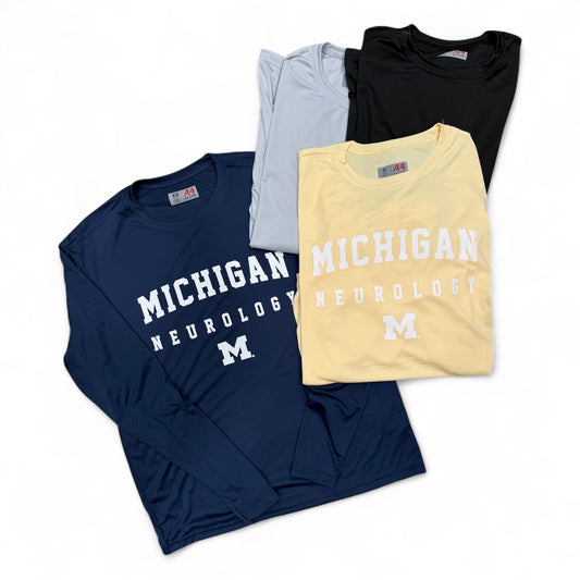 Michigan Neurology Long Sleeve Drifit- CLEARANCE SHIRTS