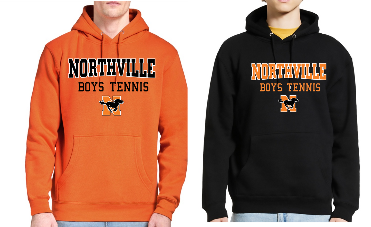 Northville Boys Tennis- Hooded Sweatshirt - Logo #1 Option