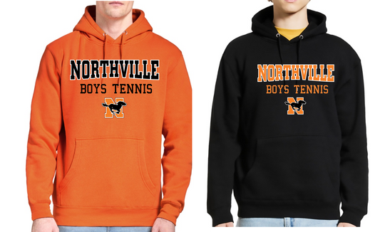 Northville Boys Tennis- Hooded Sweatshirt - Logo #1 Option