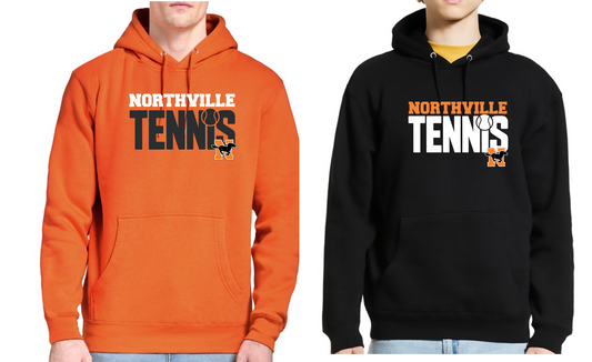 Northville Boys Tennis- Hooded Sweatshirt - Logo #2 Option