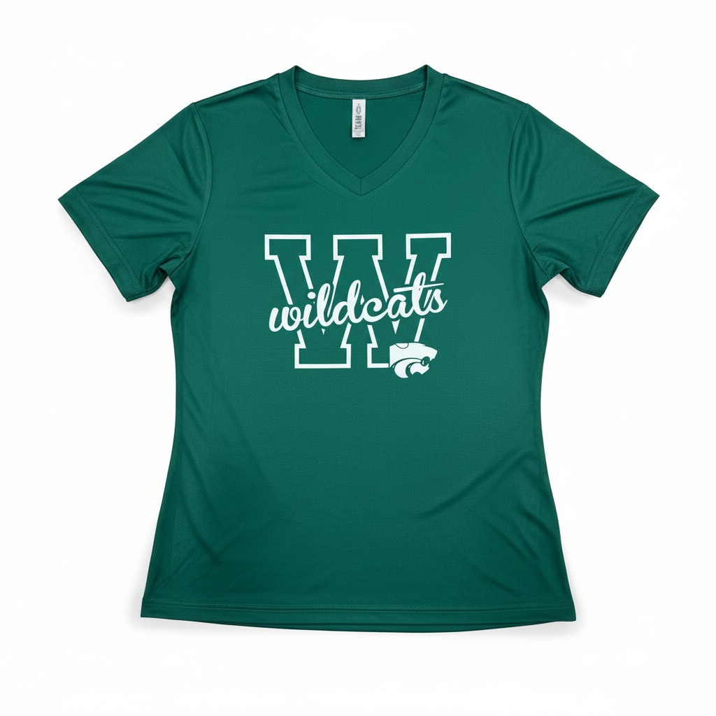 Clearance item-Novi Wildcats, V-neck Short Sleeve, Ladies Sizing