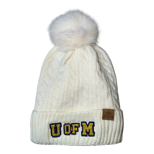 U of M Pom Beanie